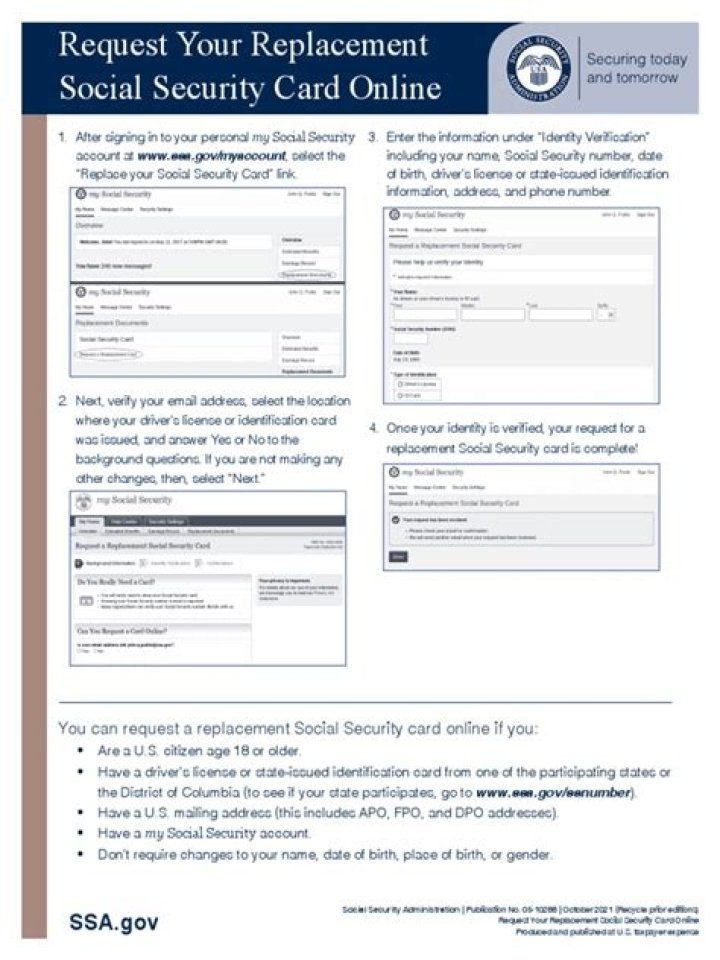 Does it cost anything to get a replacement Social Security card