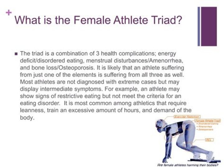 What is the female athlete triad symptoms