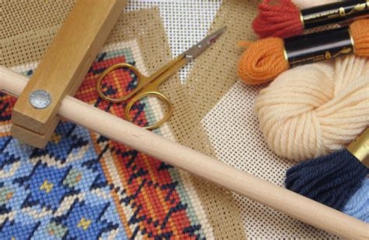 What type of canvas is used for needlepoint