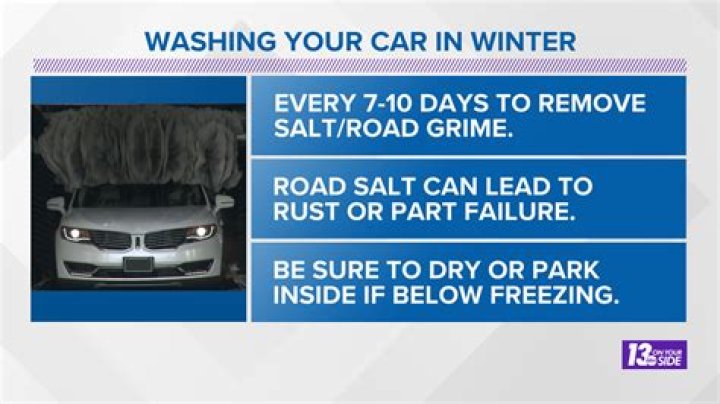 When should you wash your car in the winter